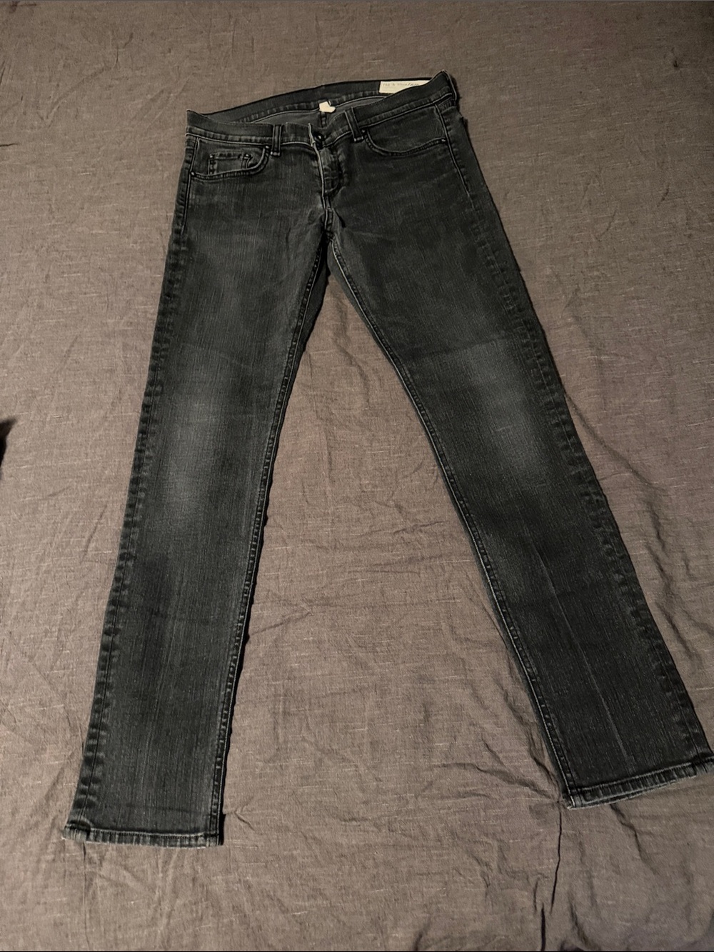 Rag & Bone Tomboy Women’s Black Slim Straight Jeans size 28